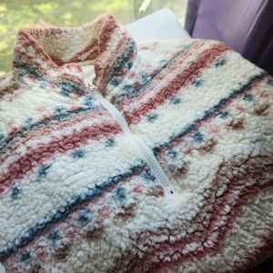 fleece crop quarter-zip hoodie 🍁